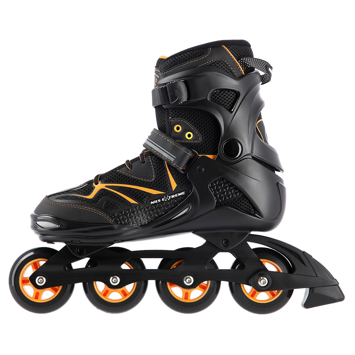 Inline Skates, Black/Orange, Size 42
