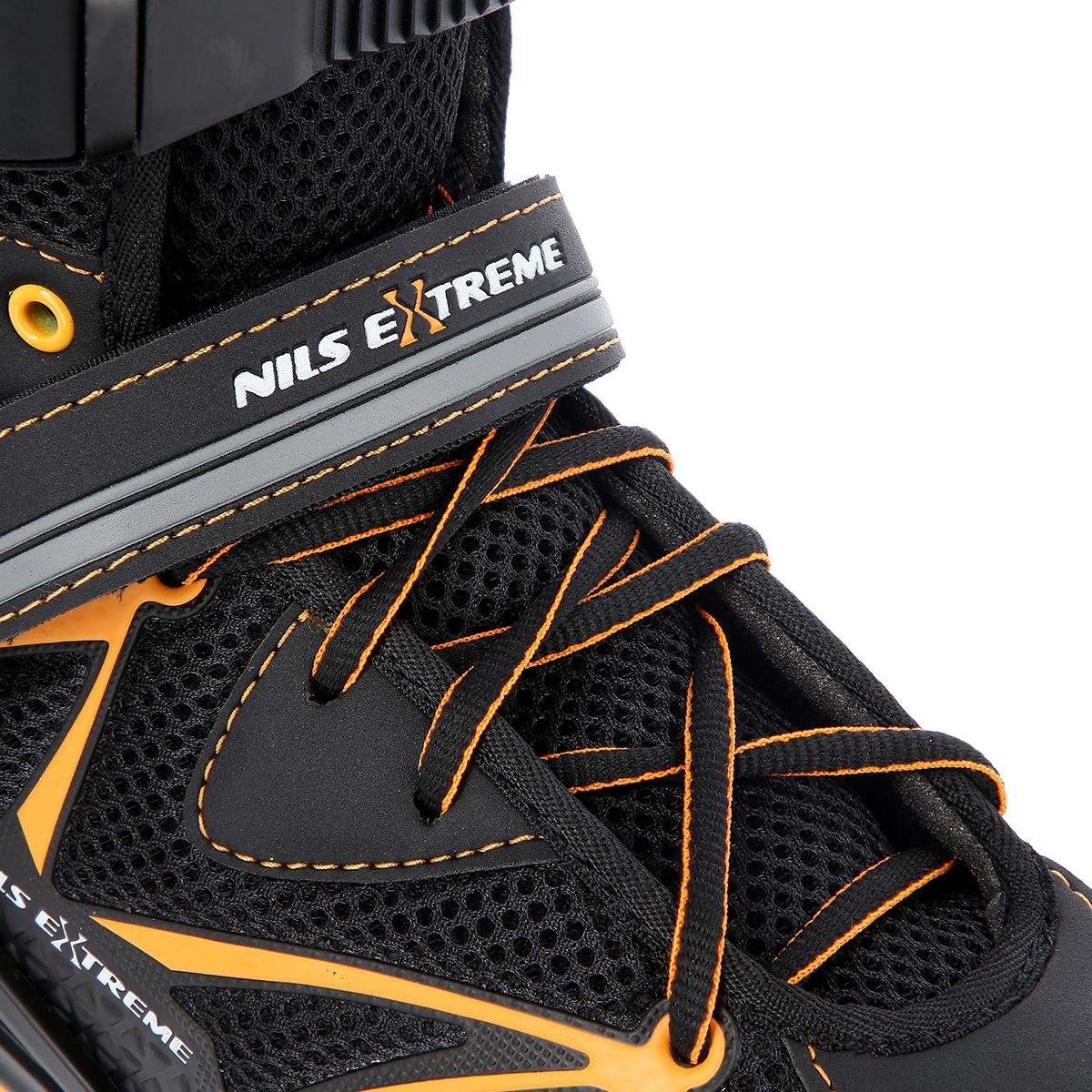 Inline Skates, Black/Orange, Size 42
