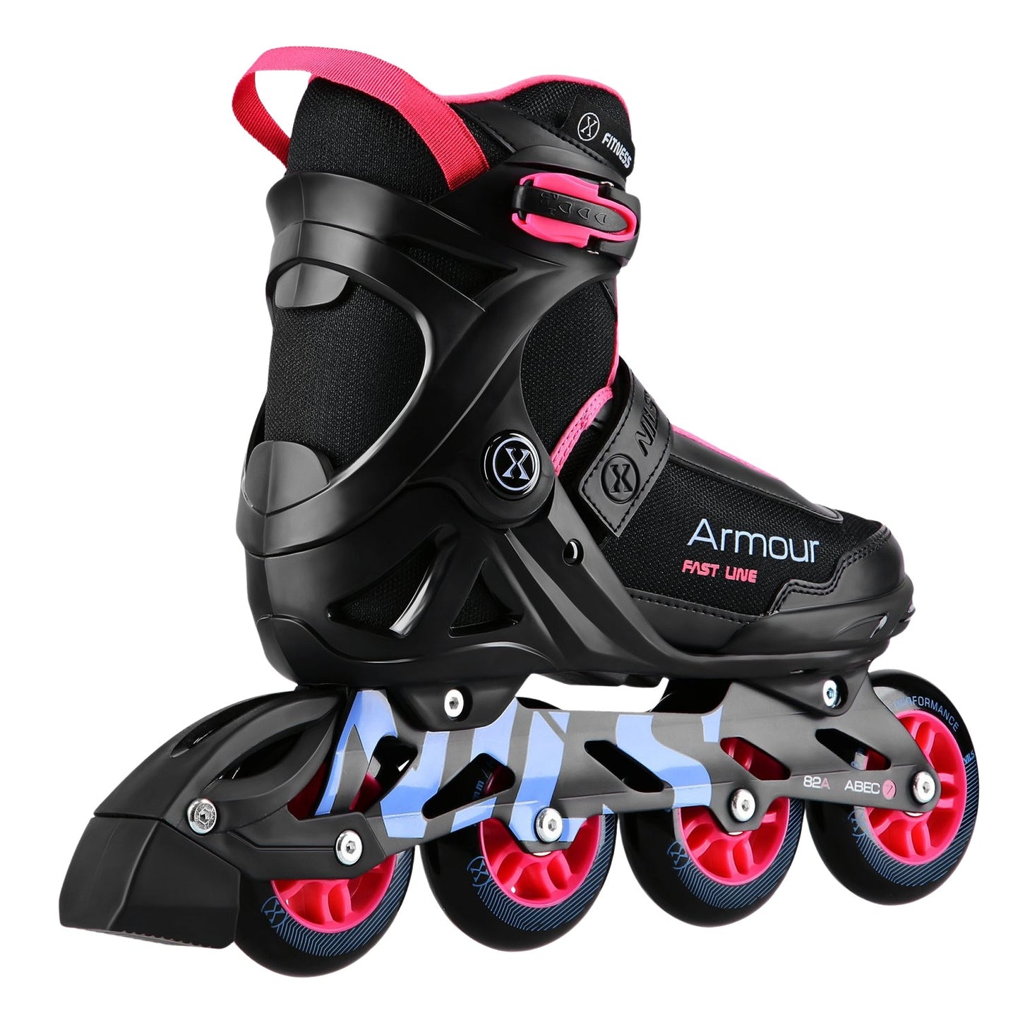 Inline Skates, Black/Pink, Size 41, Protective Gear