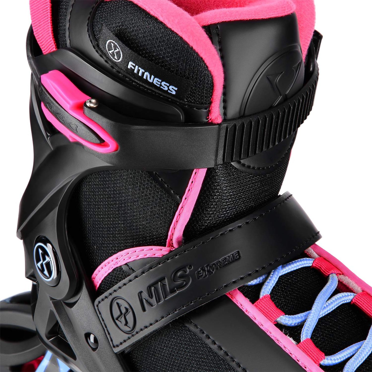 Inline Skates, Black Pink, Size 45, Protective Gear