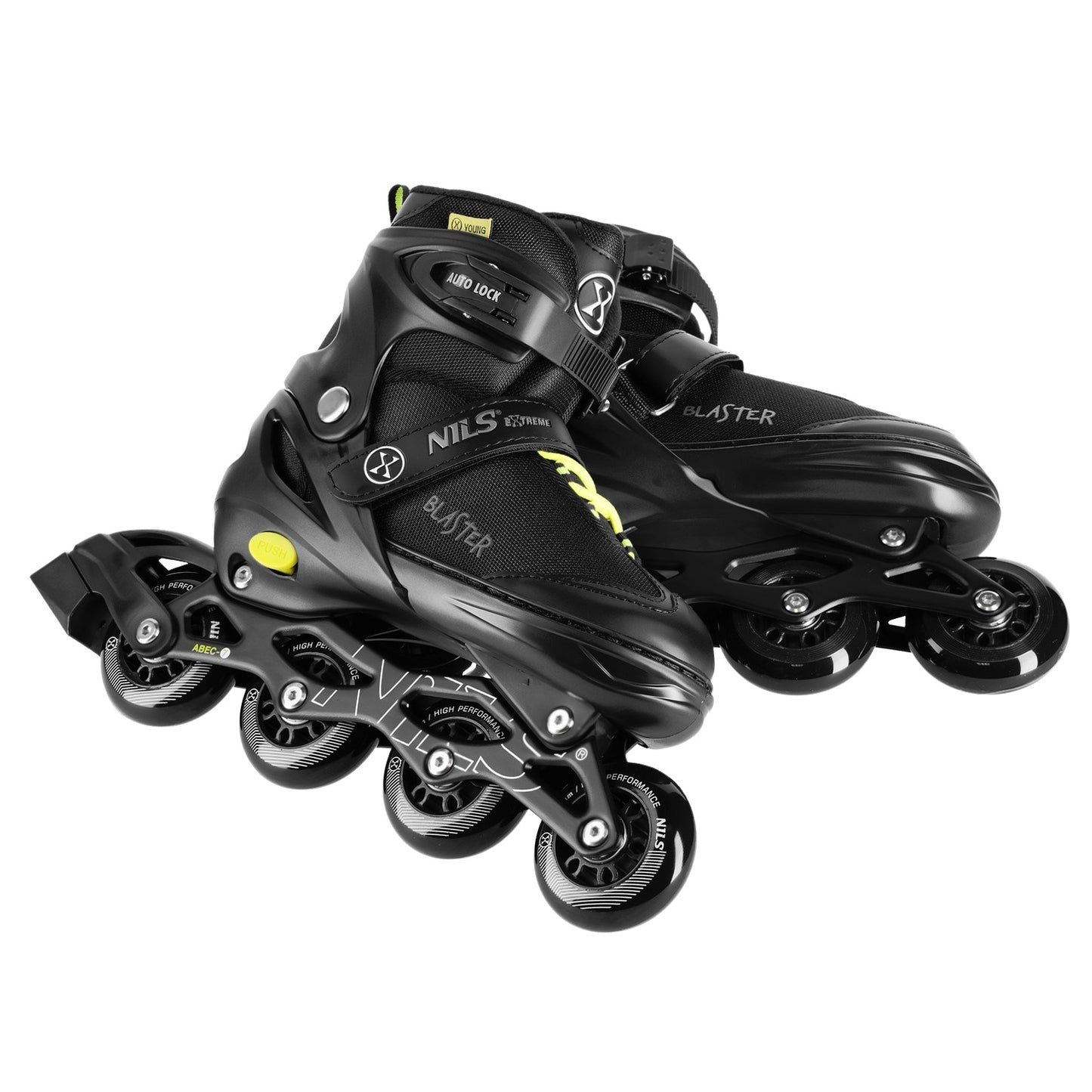 Inline Skates, Black, Size S (31-34)