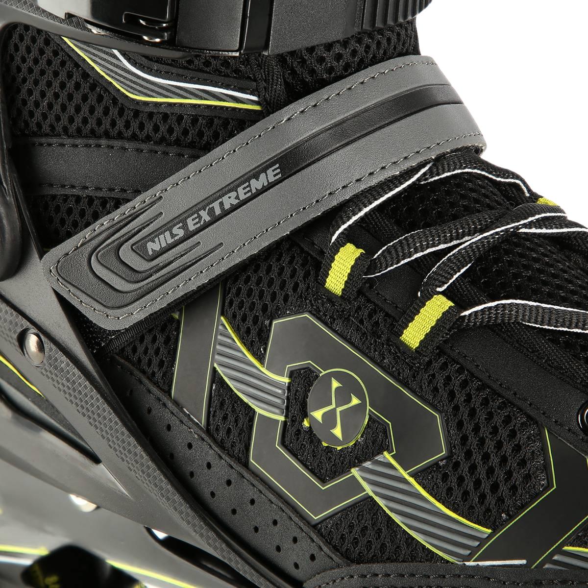 Inline Skates, Black-Yellow, Size 42