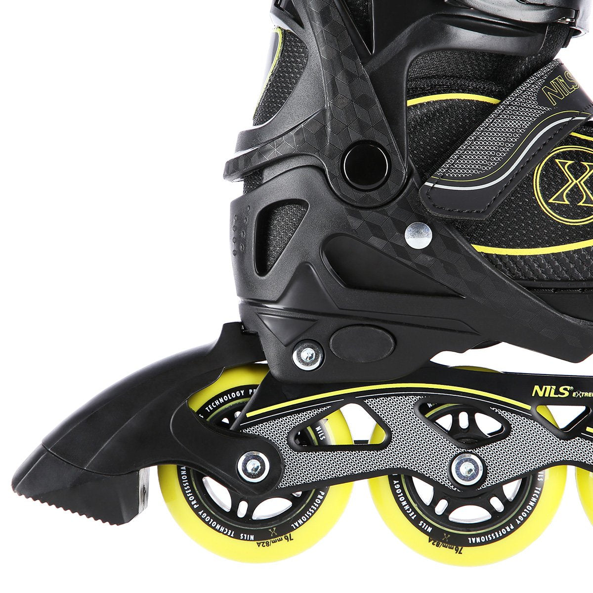 Inline Skates, Black/Yellow, Size M (35-38)