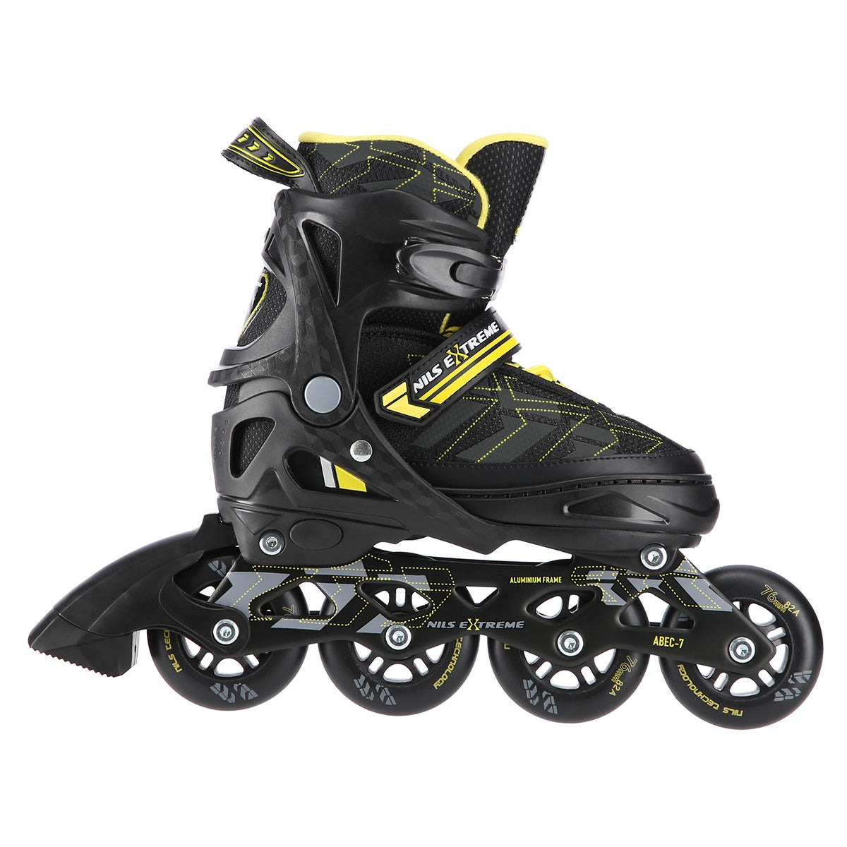 Inline Skates, Black/Yellow, Size S (31-34)