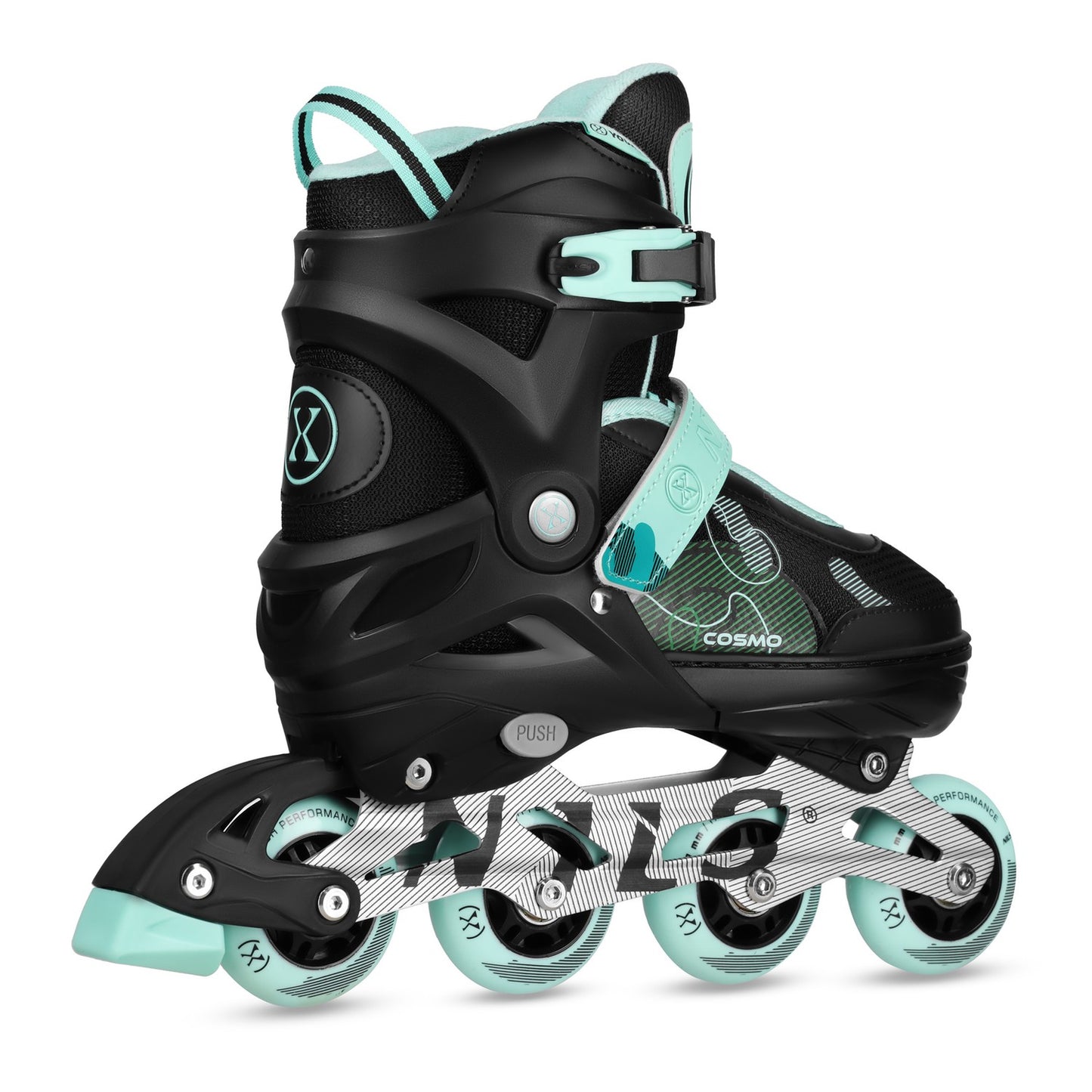 Inline Skates, Cosmo Green, Size M (34-37)