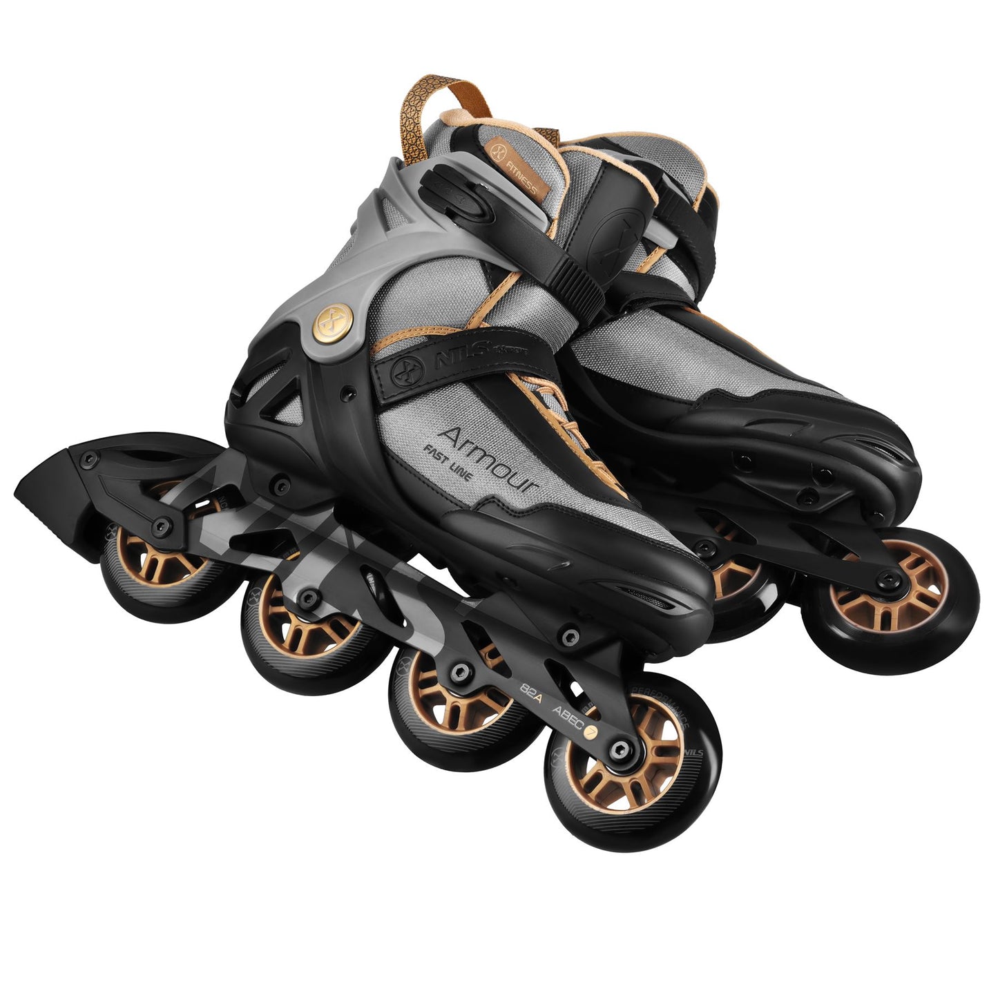 Inline Skates, Dark Gray, Size 39, ABEC-7, Brake