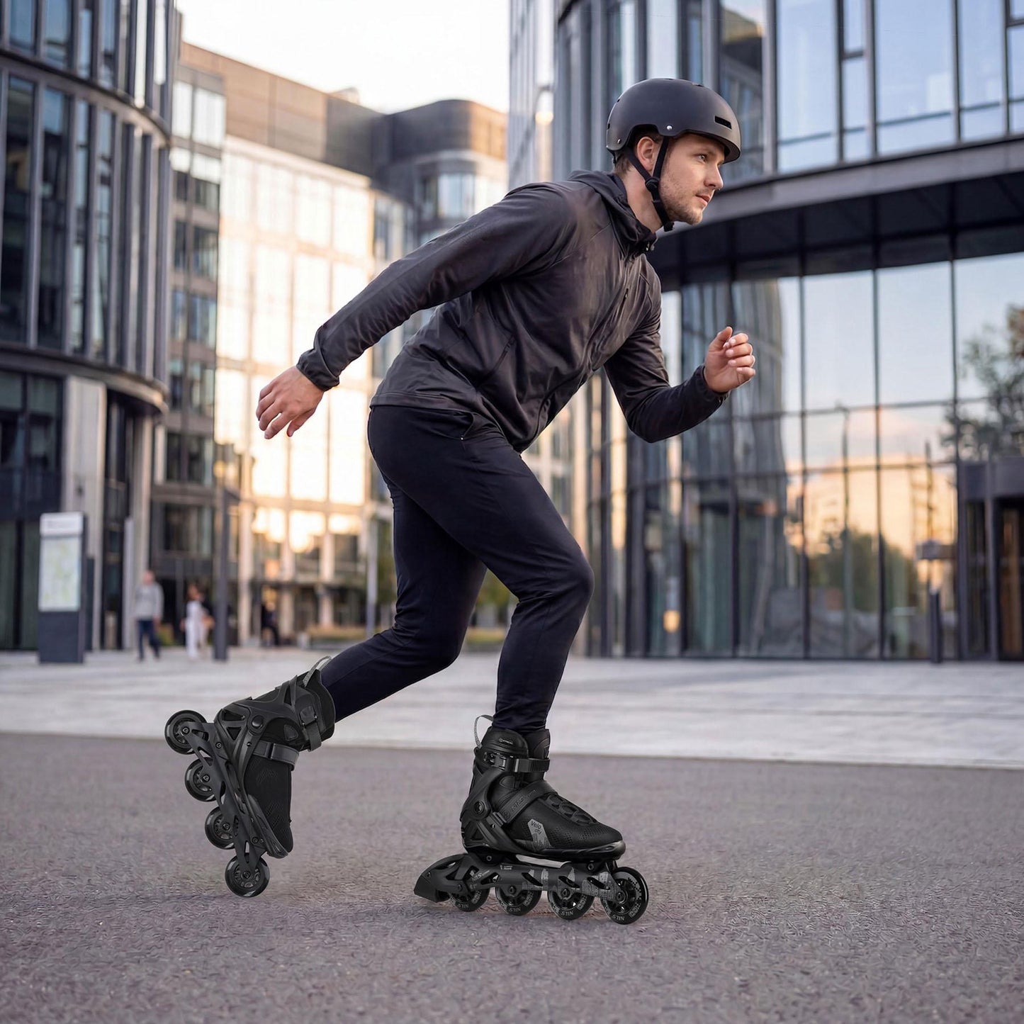 Inline Skates Size 42, Aluminum Frame, ABEC 7 Brake