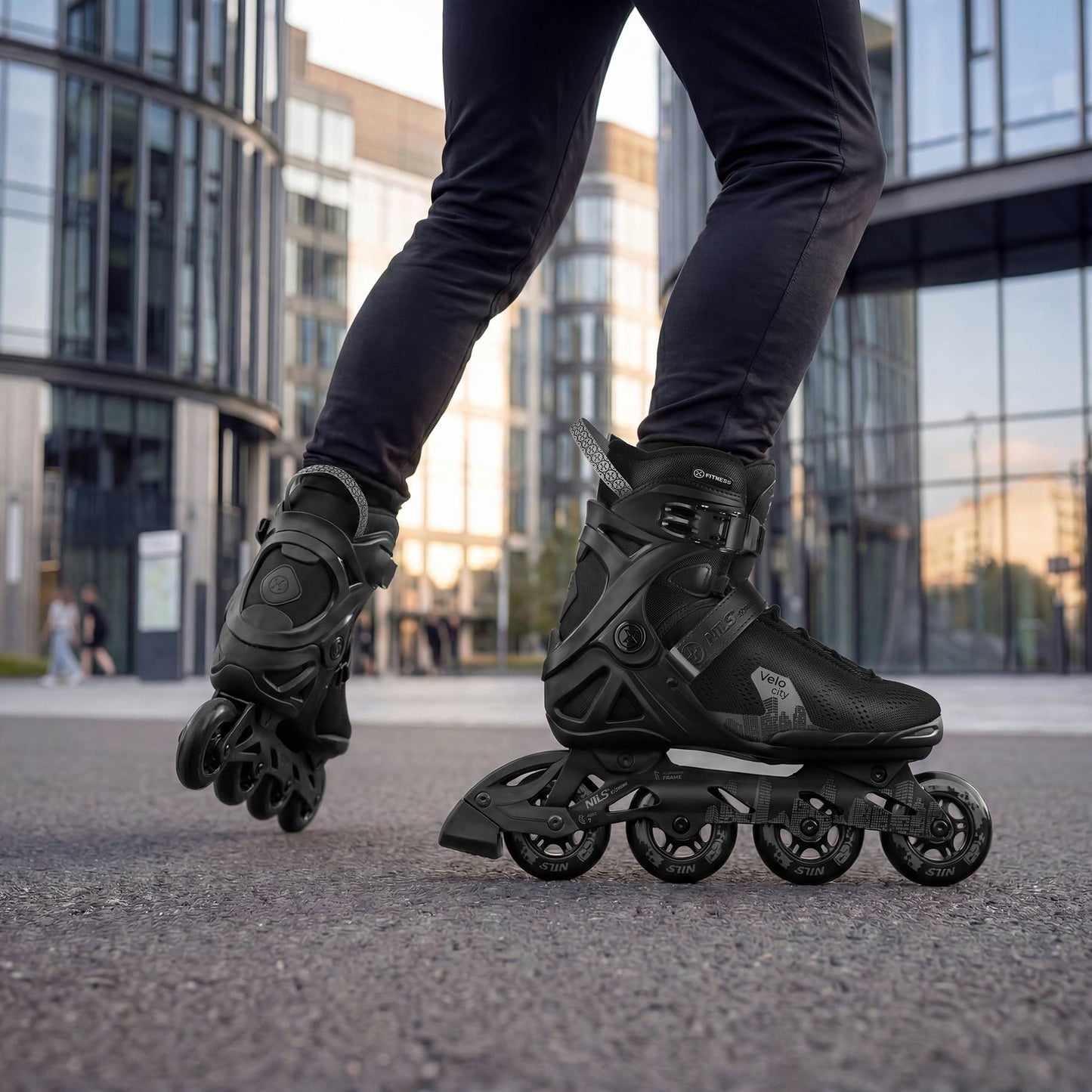 Inline Skates Size 43, Aluminum Frame, ABEC 7