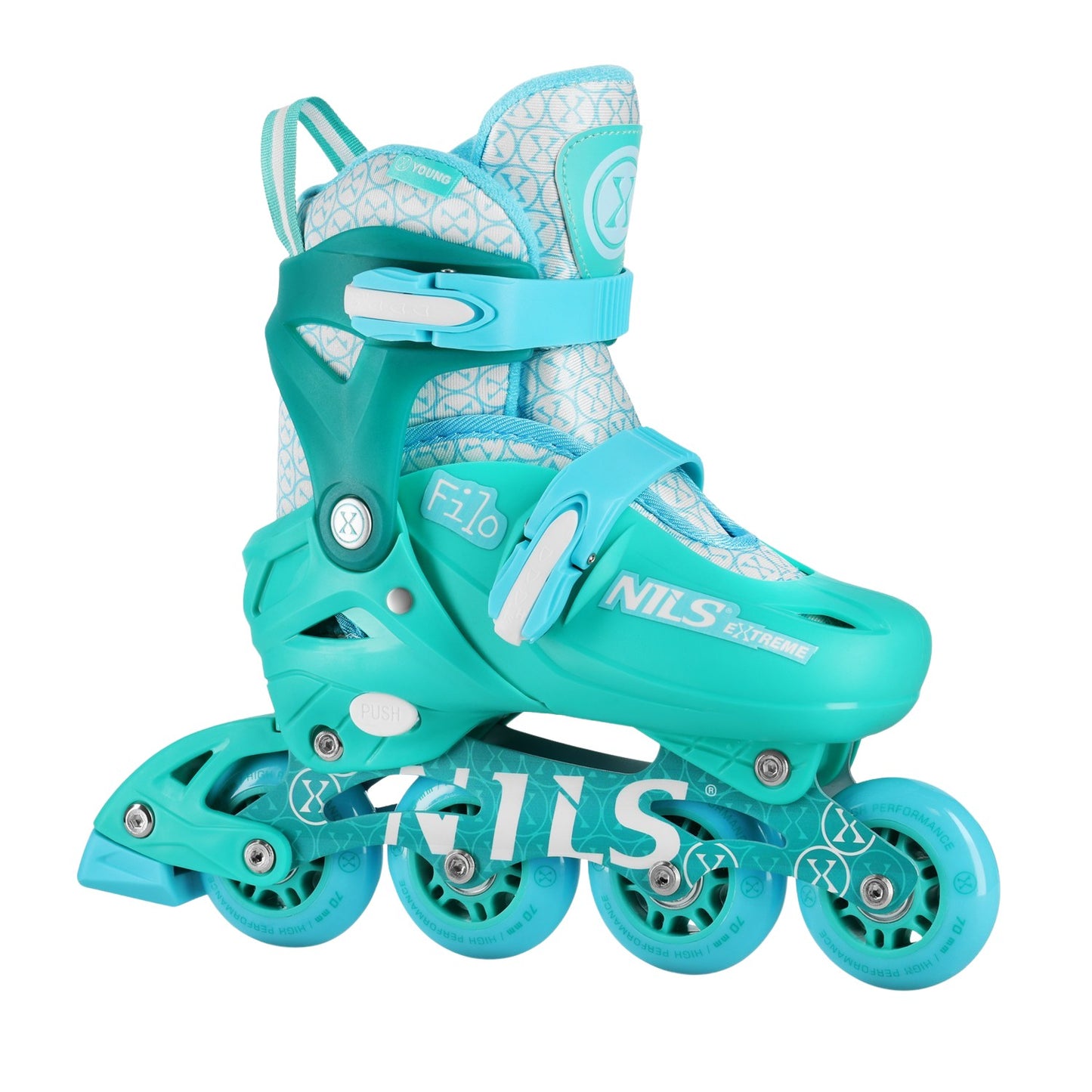 Inline Skates, Turquoise, Size M (34-37)