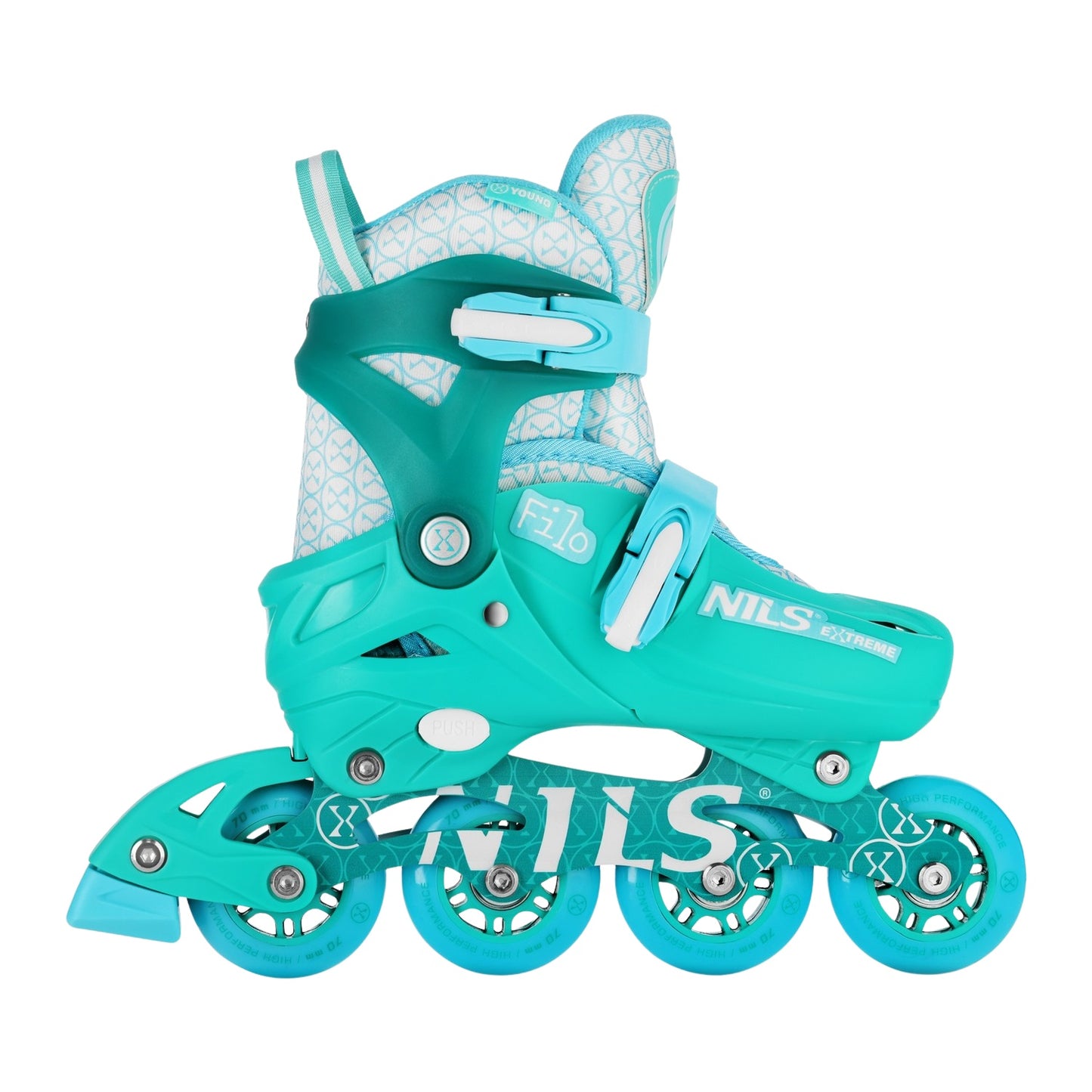 Inline Skates, Turquoise, Size XS (26-29)