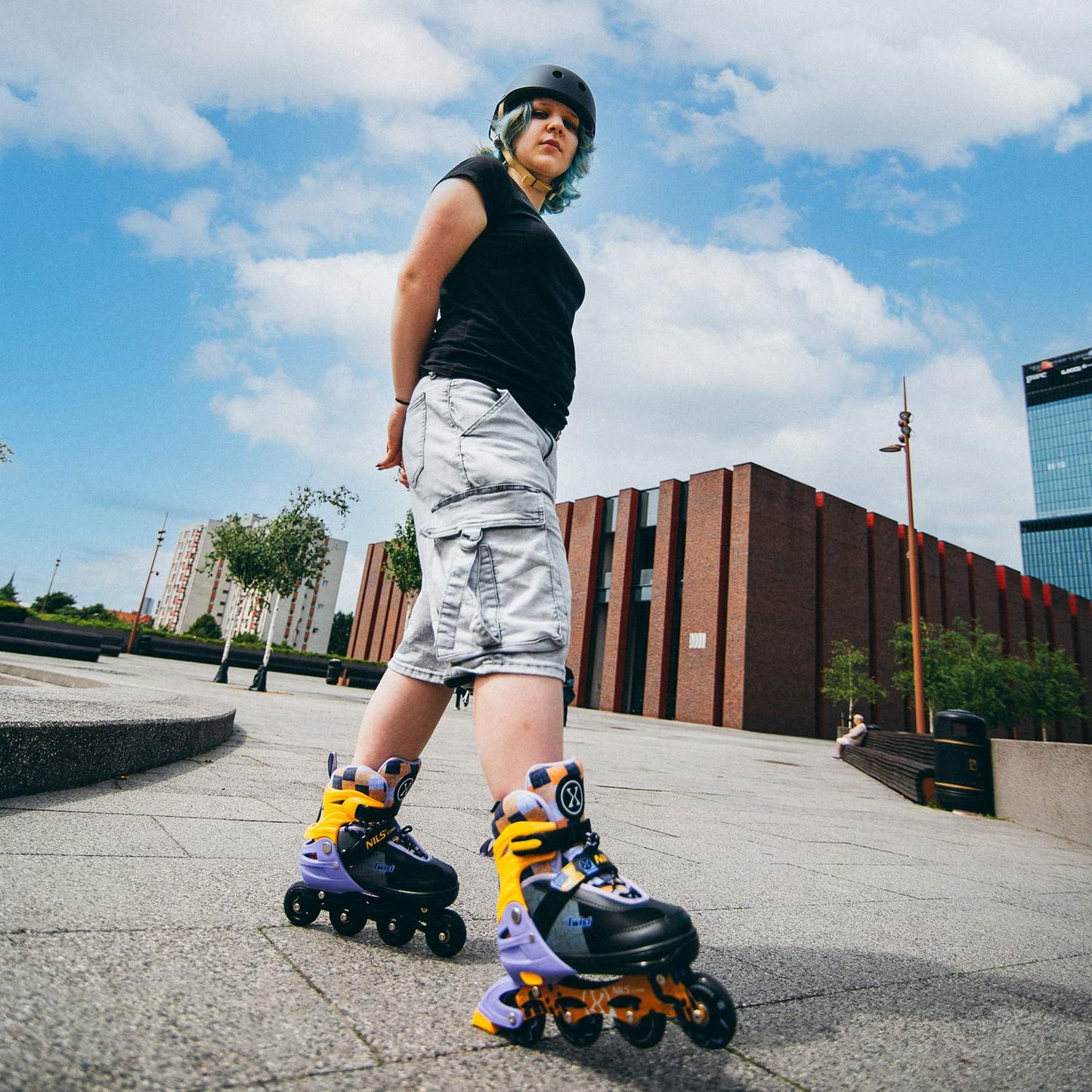 Inline Skates, Twist Yellow, Size M (35-38)