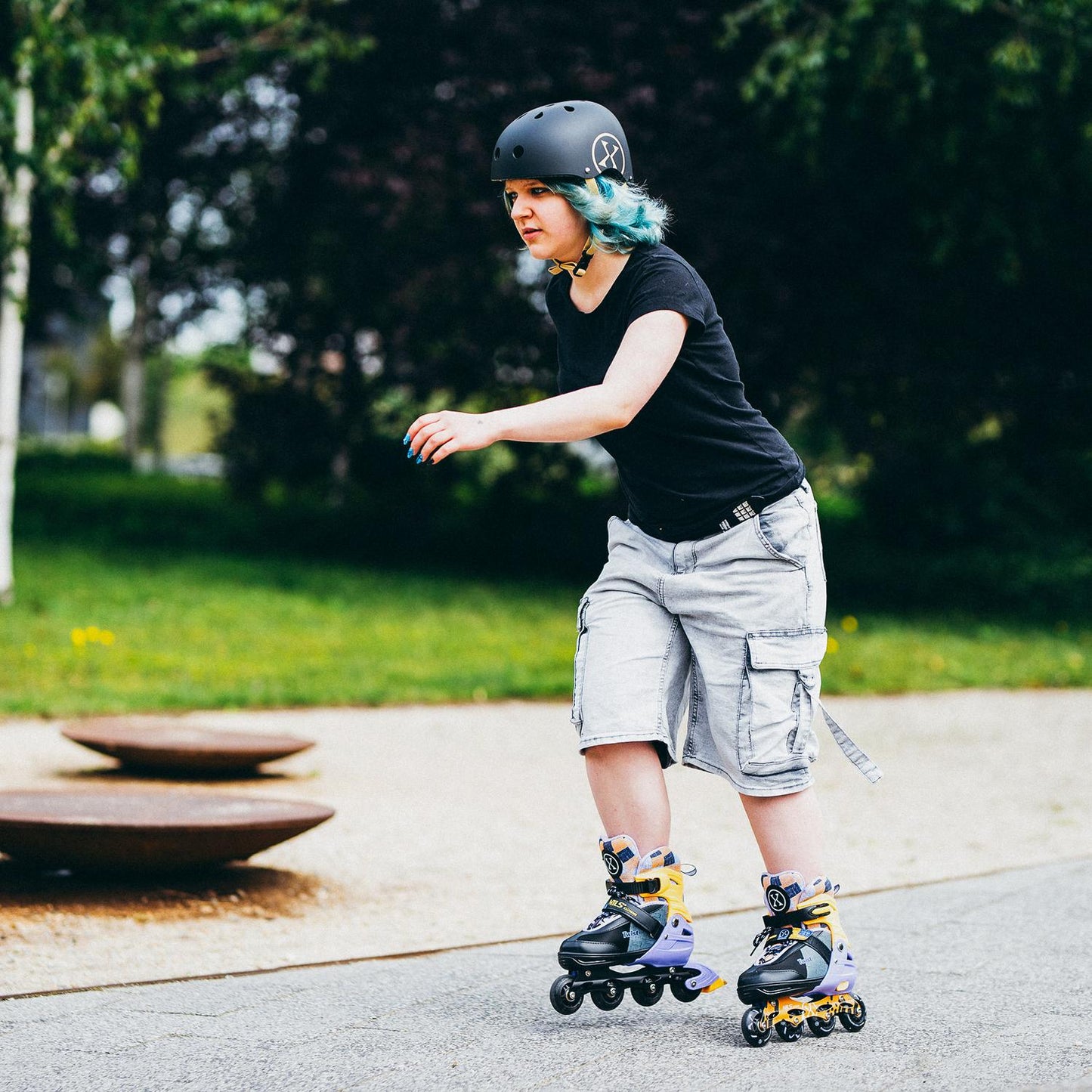 Inline Skates, Twist Yellow, Size S (31-34)