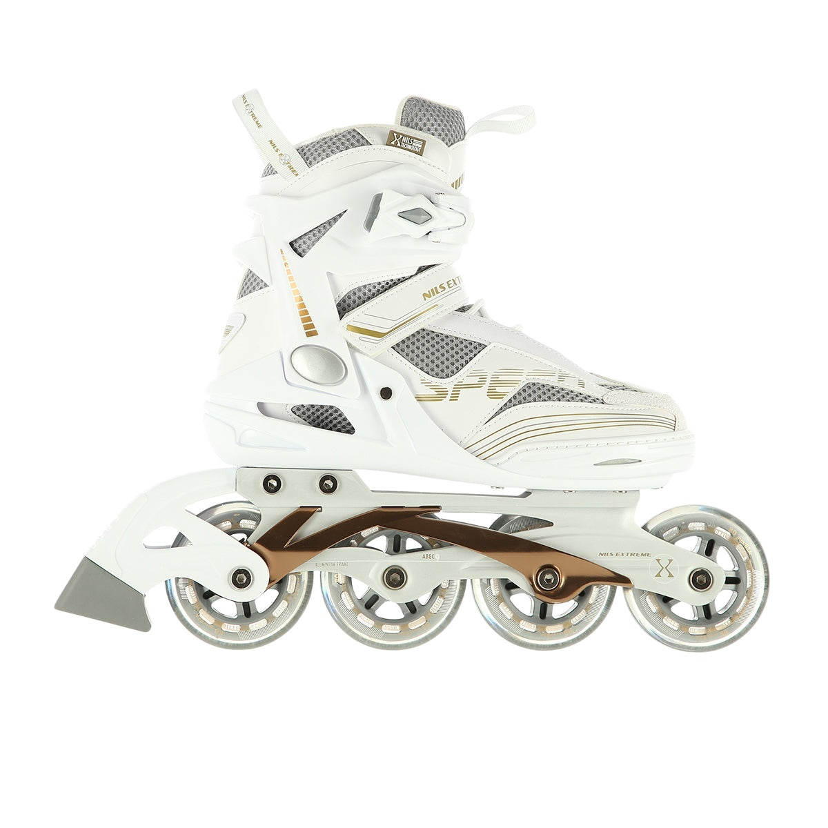 Inline Skates, White, Size 39