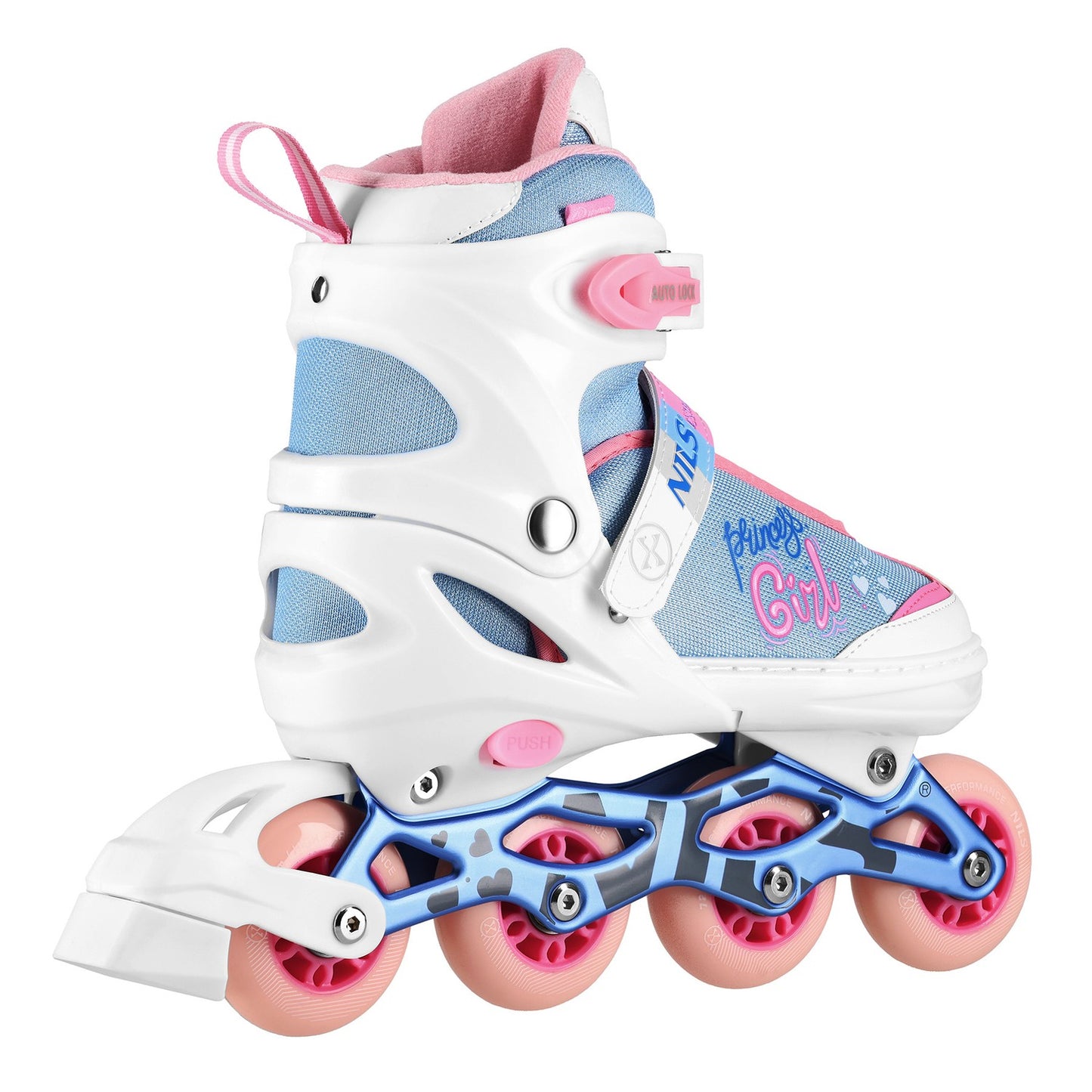 Inline Skates, White, Size L (39-42)