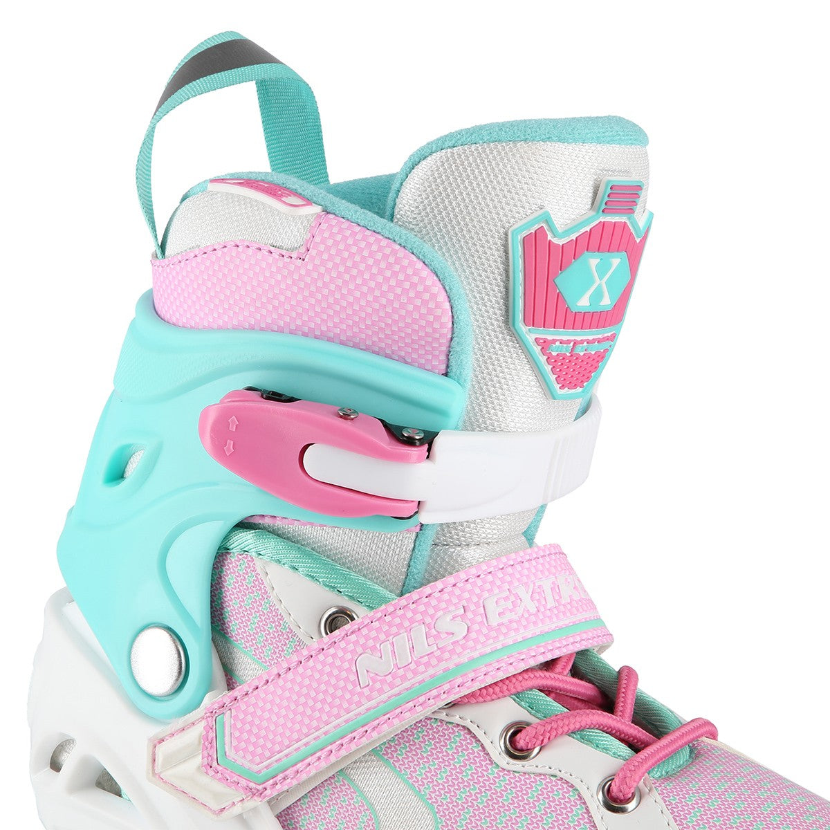 Inline Skates, White-Turquoise, Size L (39-42)