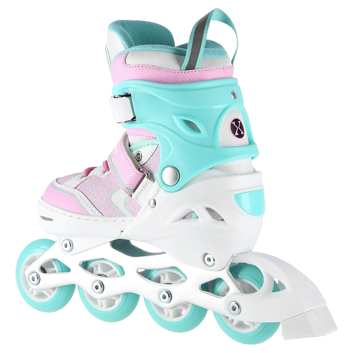 Inline Skates, White-Turquoise, Size L (39-42)