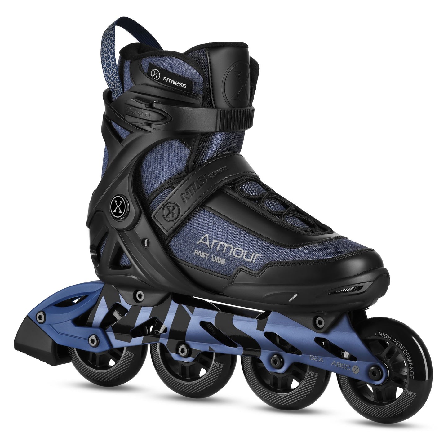 Inline Skates With Brake, ABEC-7, Size 43, Blue
