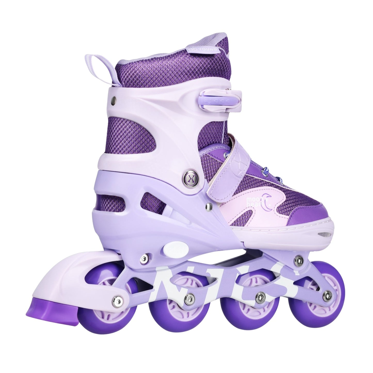Inline Skates with LED, Protectors, Size L (39-42)