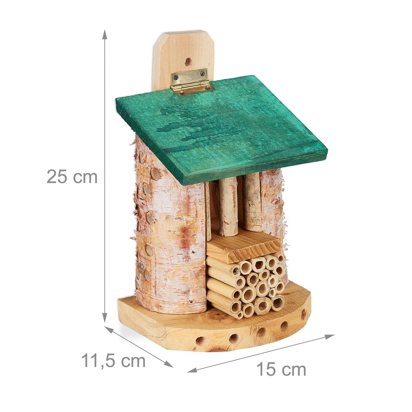 Insect Hotel for Bees with Green Roof