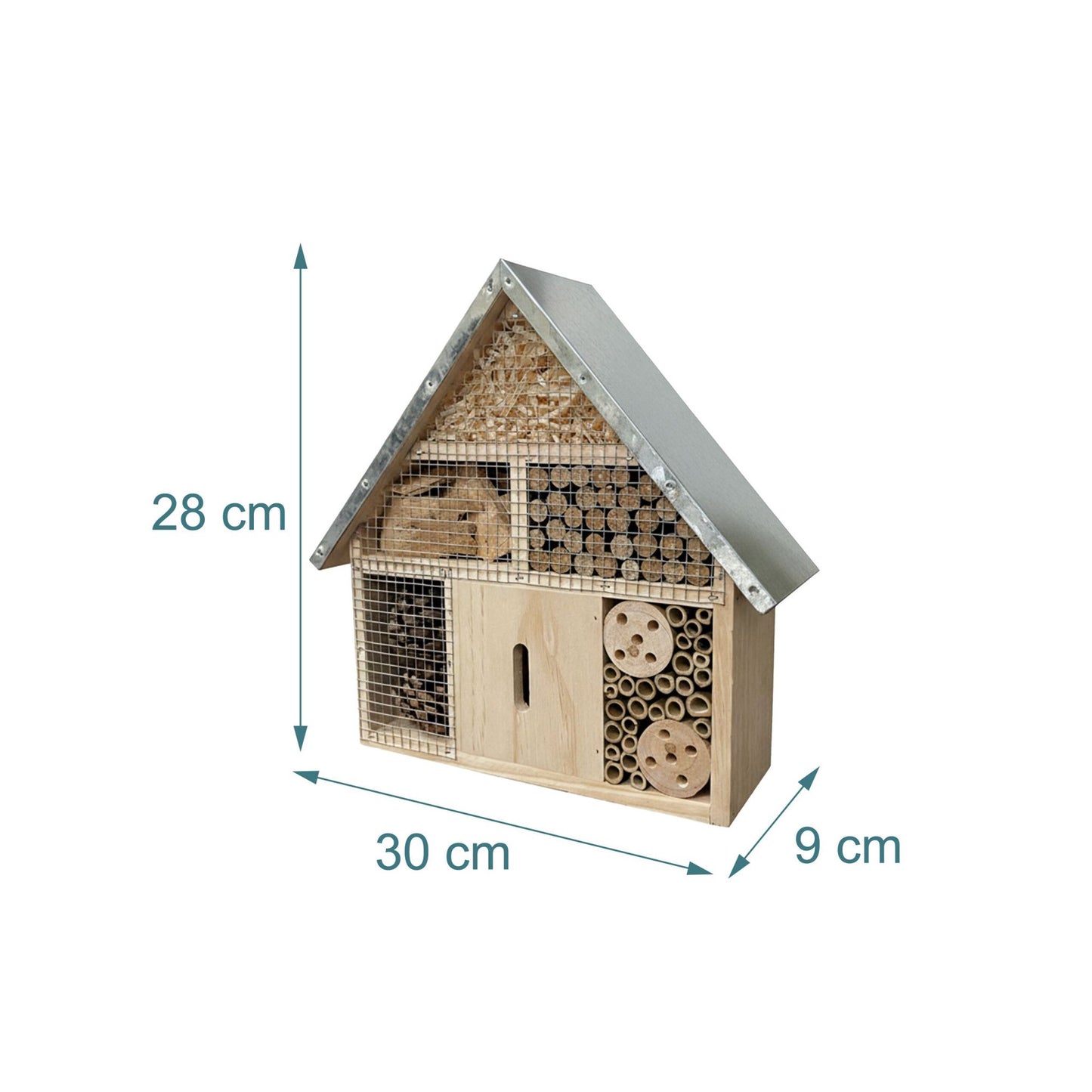 Insect Hotel with Metal Roof – Weatherproof Shelter