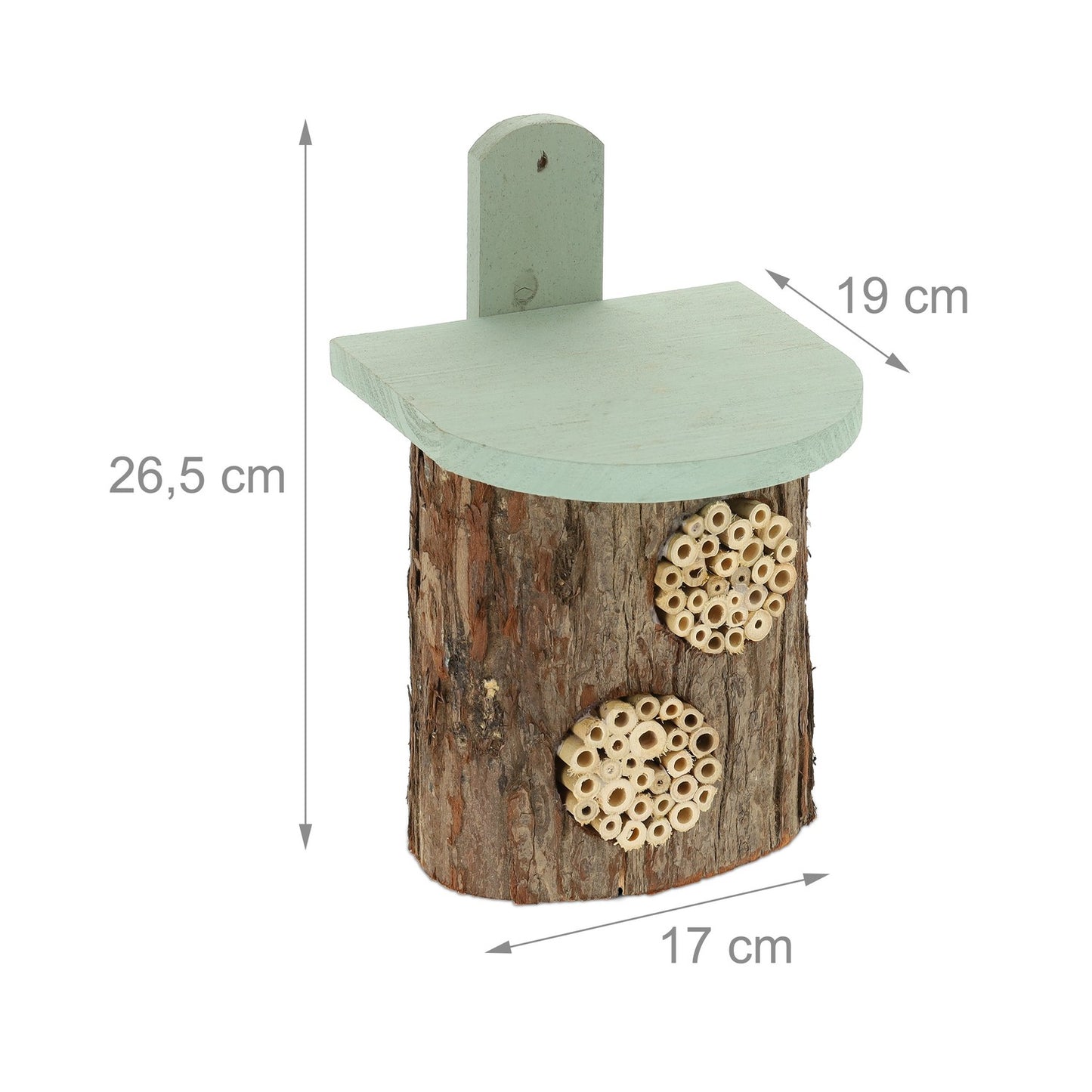 Insect hotel with separate nesting holes