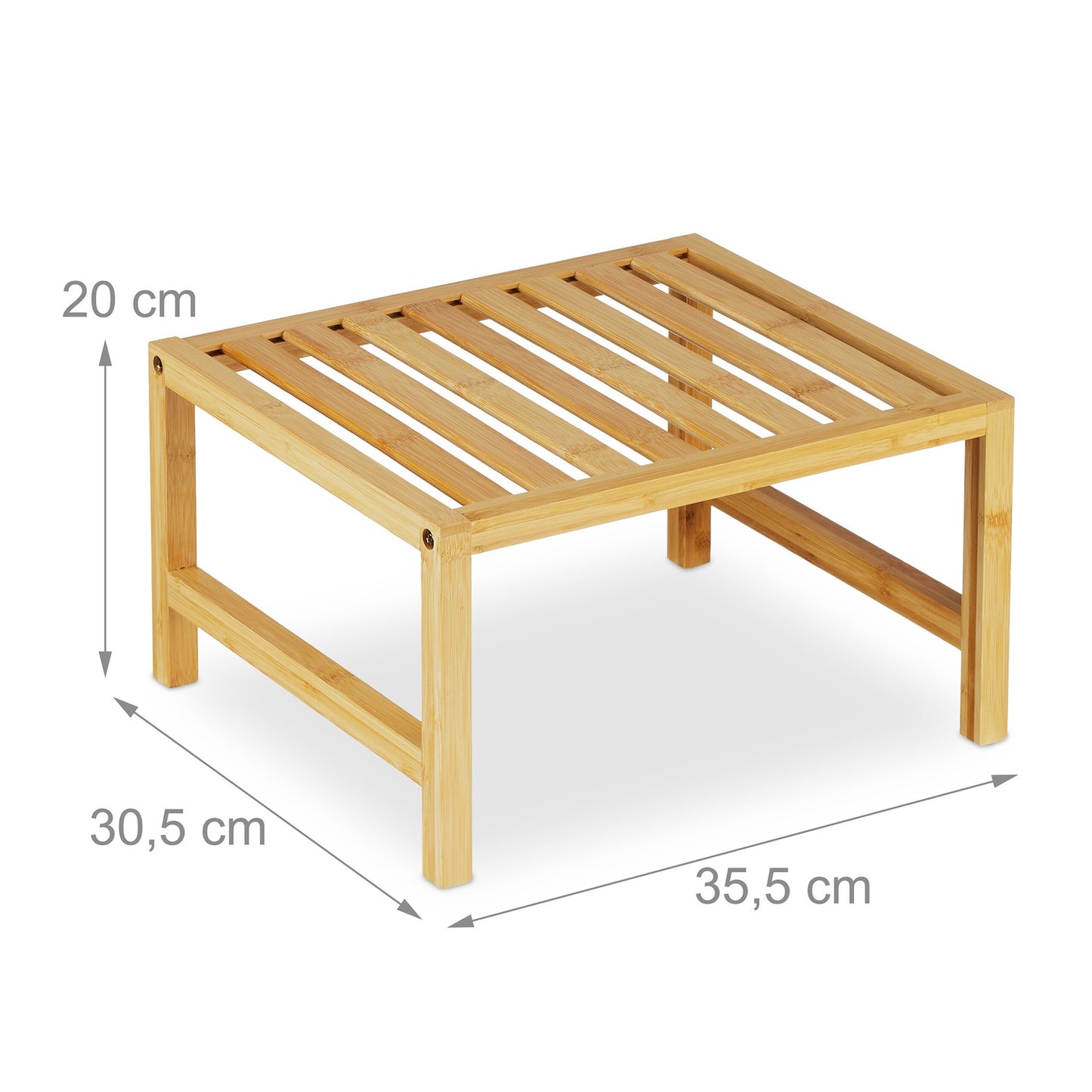 Insert for cabinet in bamboo, 2 pcs