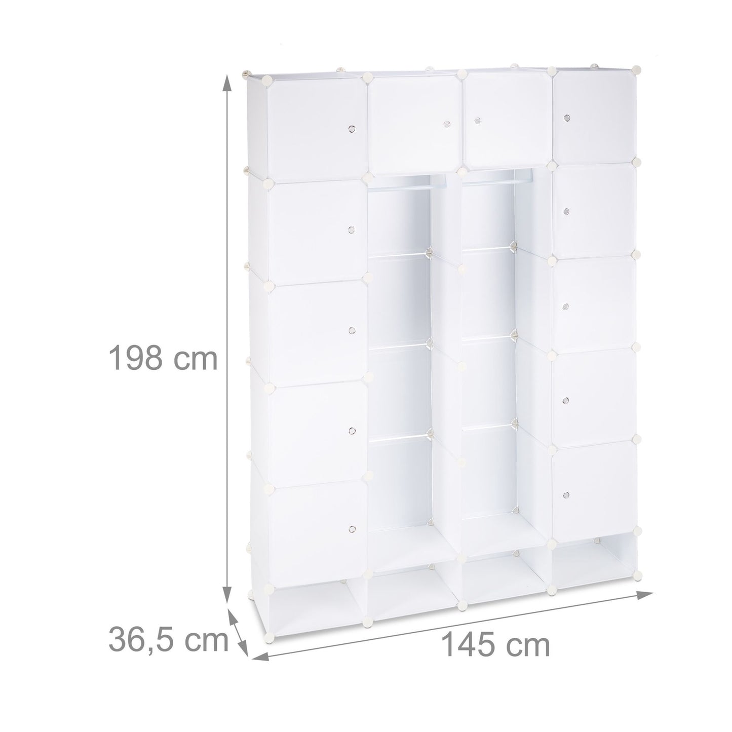 Insert system for wardrobe 18 compartments
