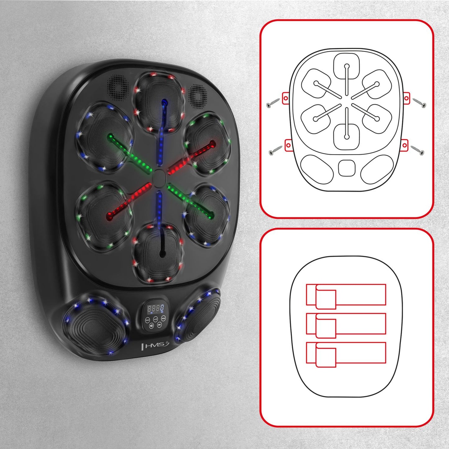 Intelligent Bluetooth Boxing Machine with Gloves, 4000mAh Battery