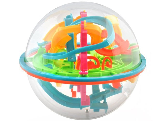 Intelligent ball - 3D maze (138 obstacles)