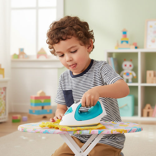 Interactive Children's Iron Toy with Sound Effects
