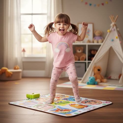 Interactive Dance Mat for Kids, 82x65cm, 4 Modes