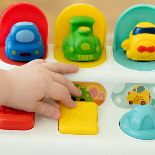 Interactive Educational Toy with Pop-Up Vehicles, 18m+
