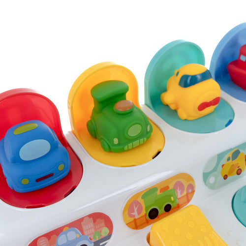 Interactive Educational Toy with Pop-Up Vehicles, 18m+