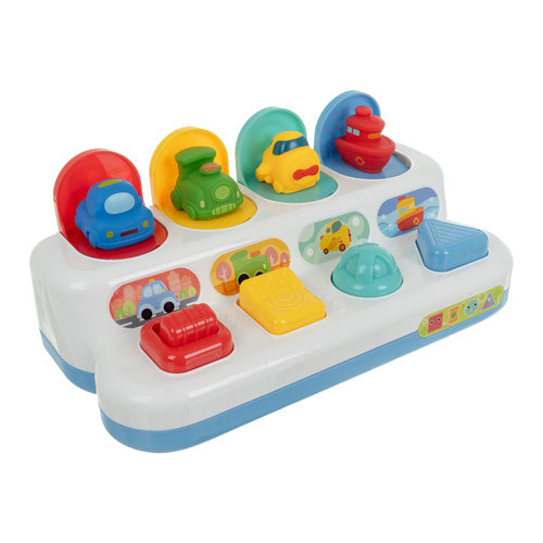 Interactive Educational Toy with Pop-Up Vehicles, 18m+