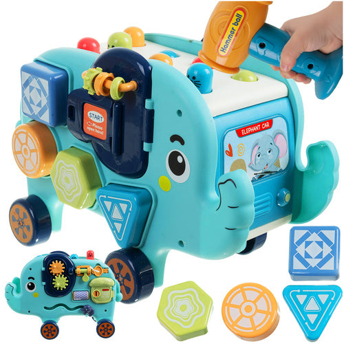 Interactive Elephant Toy for Sensory Development, 18+ Months