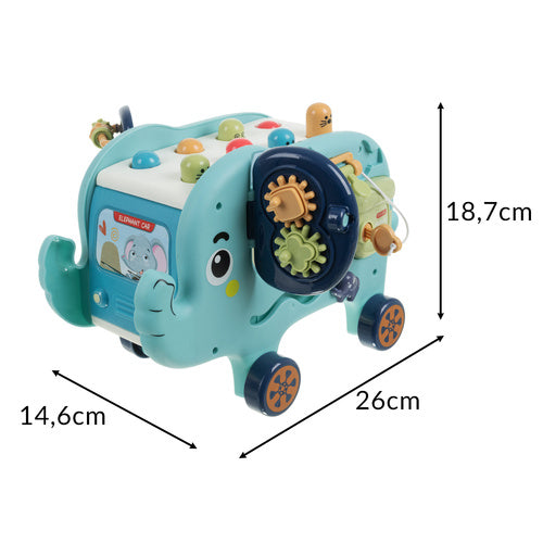 Interactive Elephant Toy for Sensory Development, 18+ Months