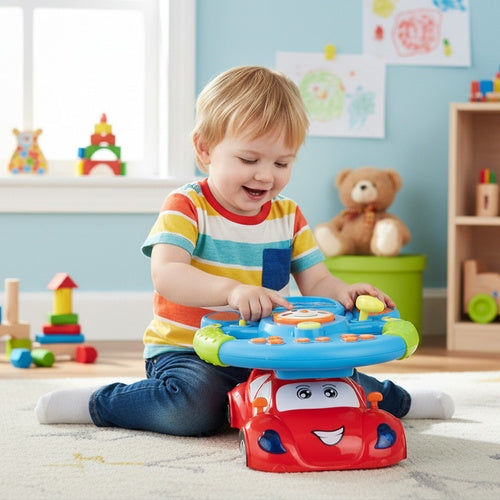 Interactive Kids Steering Wheel with Lights & Sounds