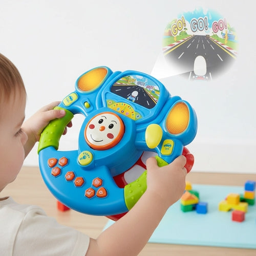 Interactive Kids Steering Wheel with Lights & Sounds