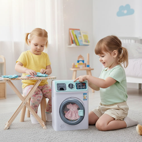 Interactive Kids Washing Machine Toy, Sound & Touch Panel