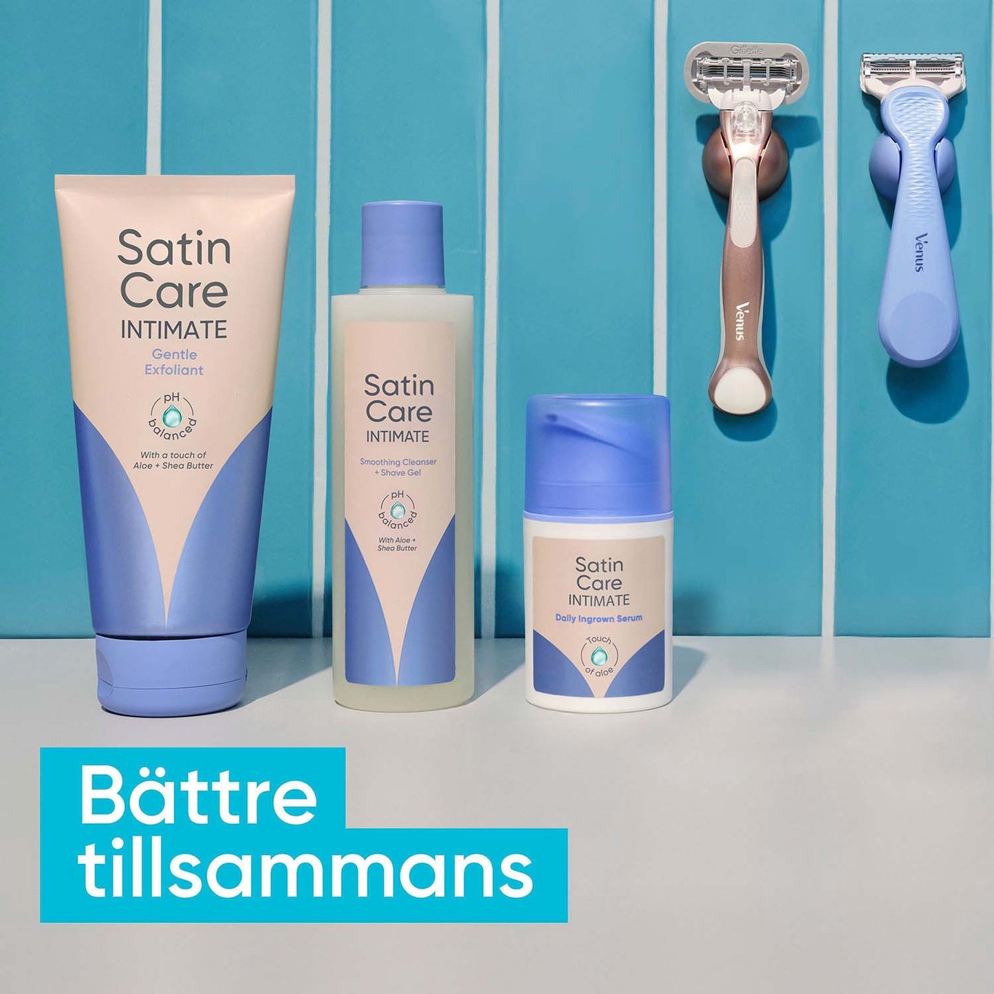 Intimate Razor with Blade for Sensitive Areas, Aloe-Infused