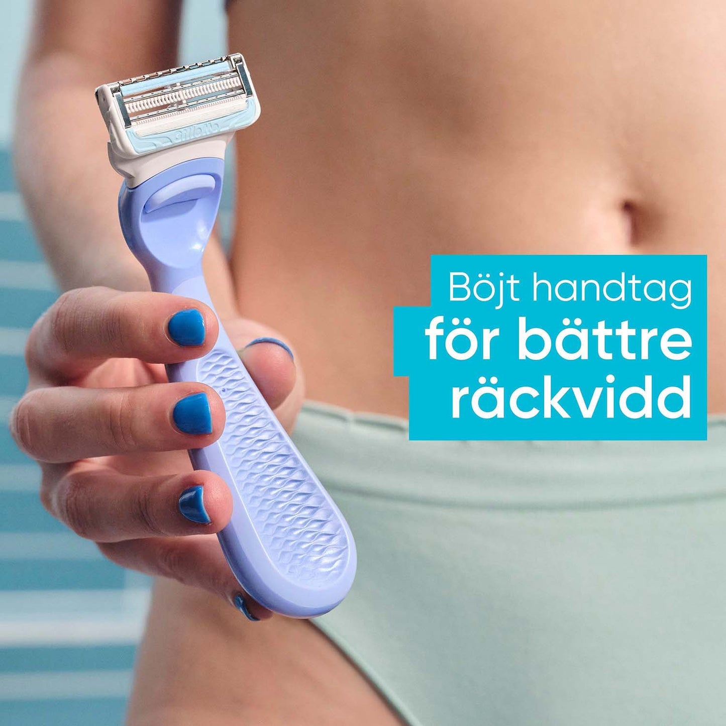 Intimate Razor with Blade for Sensitive Areas, Aloe-Infused