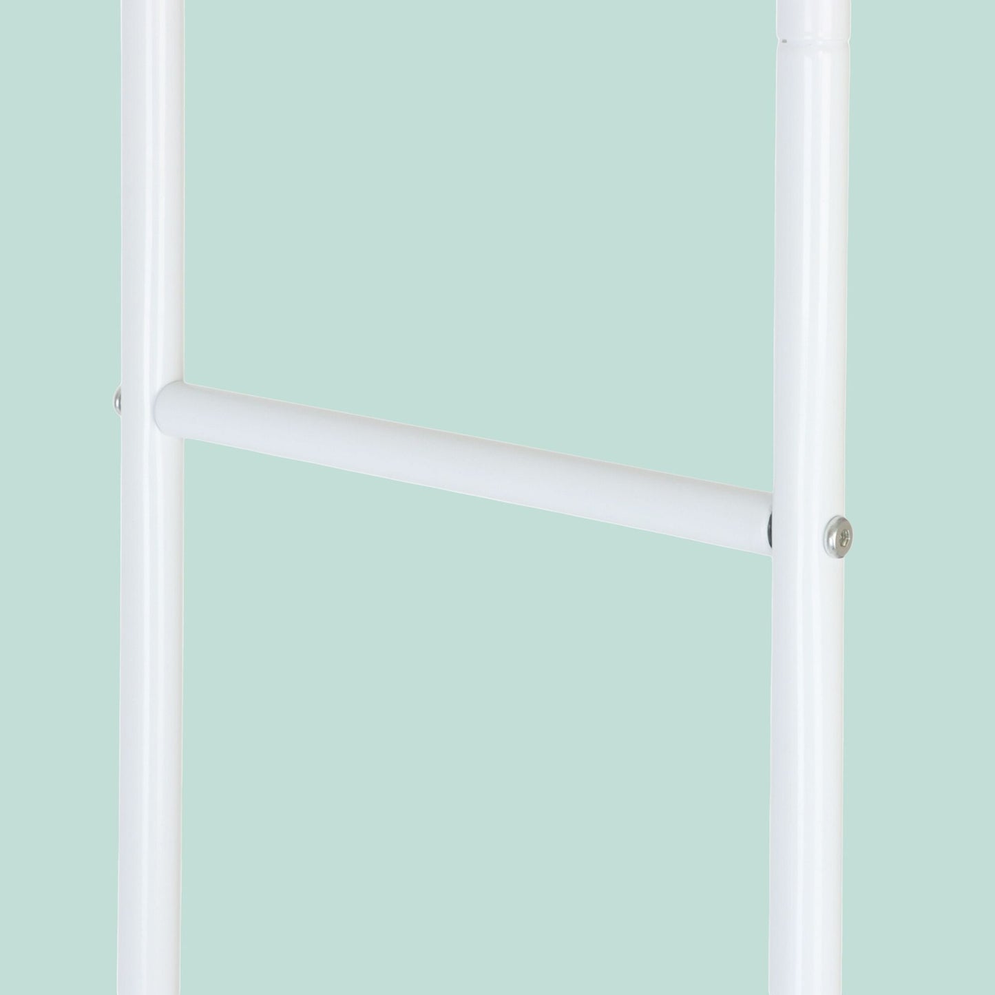 Iron Coat Rack with 2 Bars and Shelf