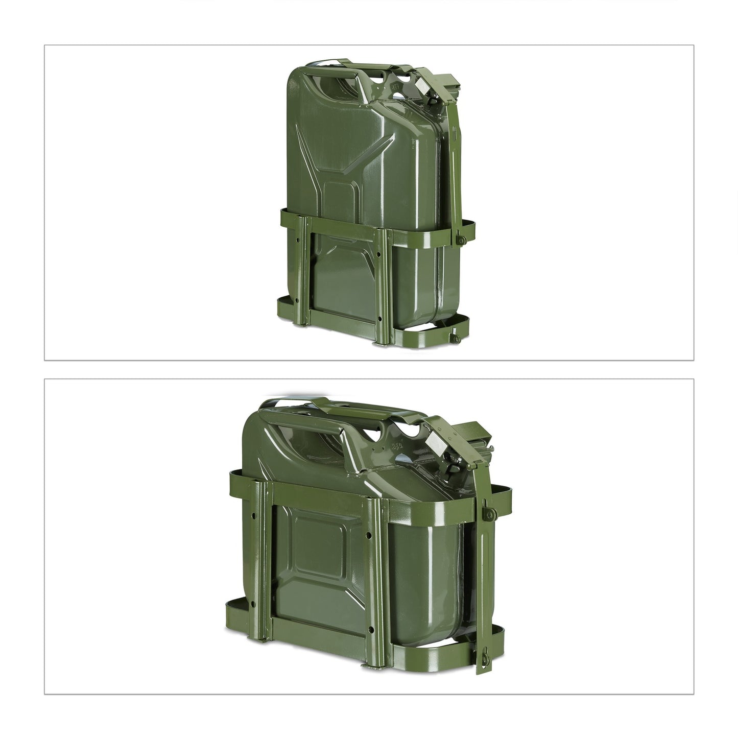 Iron Petrol Can Holder