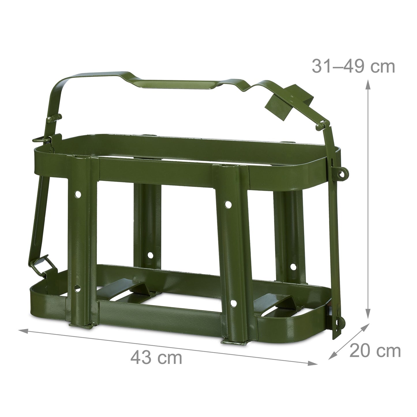 Iron Petrol Can Holder