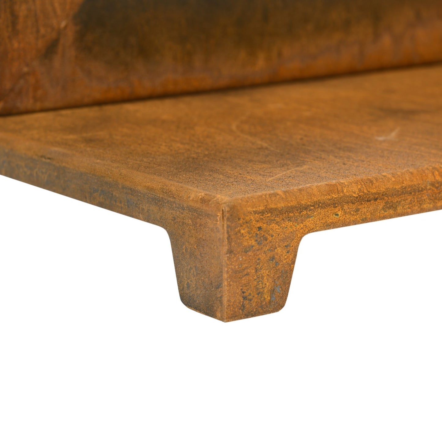 Rustic brown iron window, patina finish, 55x80 cm