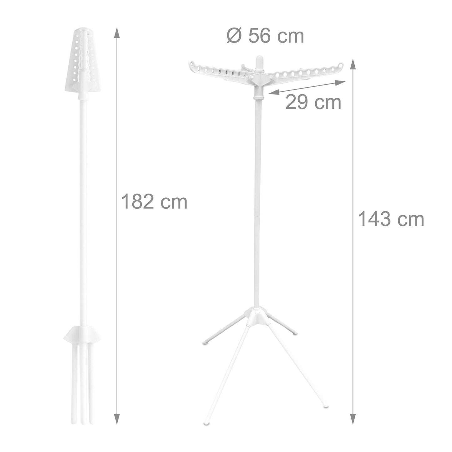 Ironing Rack for 27 Hangers – Foldable Clothes Dryer