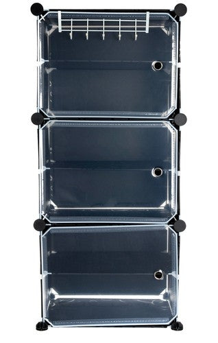 Iso Trade shoe cabinet 44.5 x 93 x 30 cm black