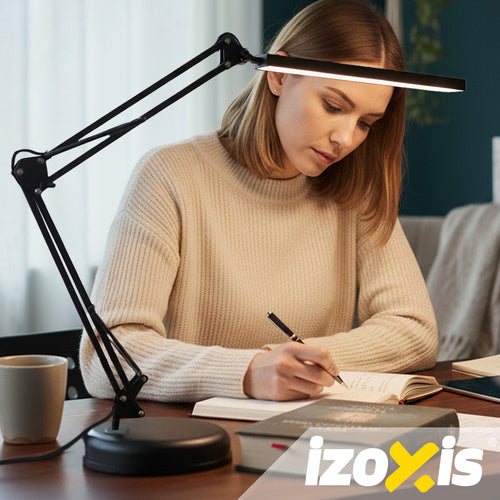 Izoxis 26357 2-in-1 drafting desk lamp