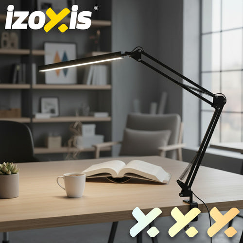 Izoxis 26357 2-in-1 drafting desk lamp