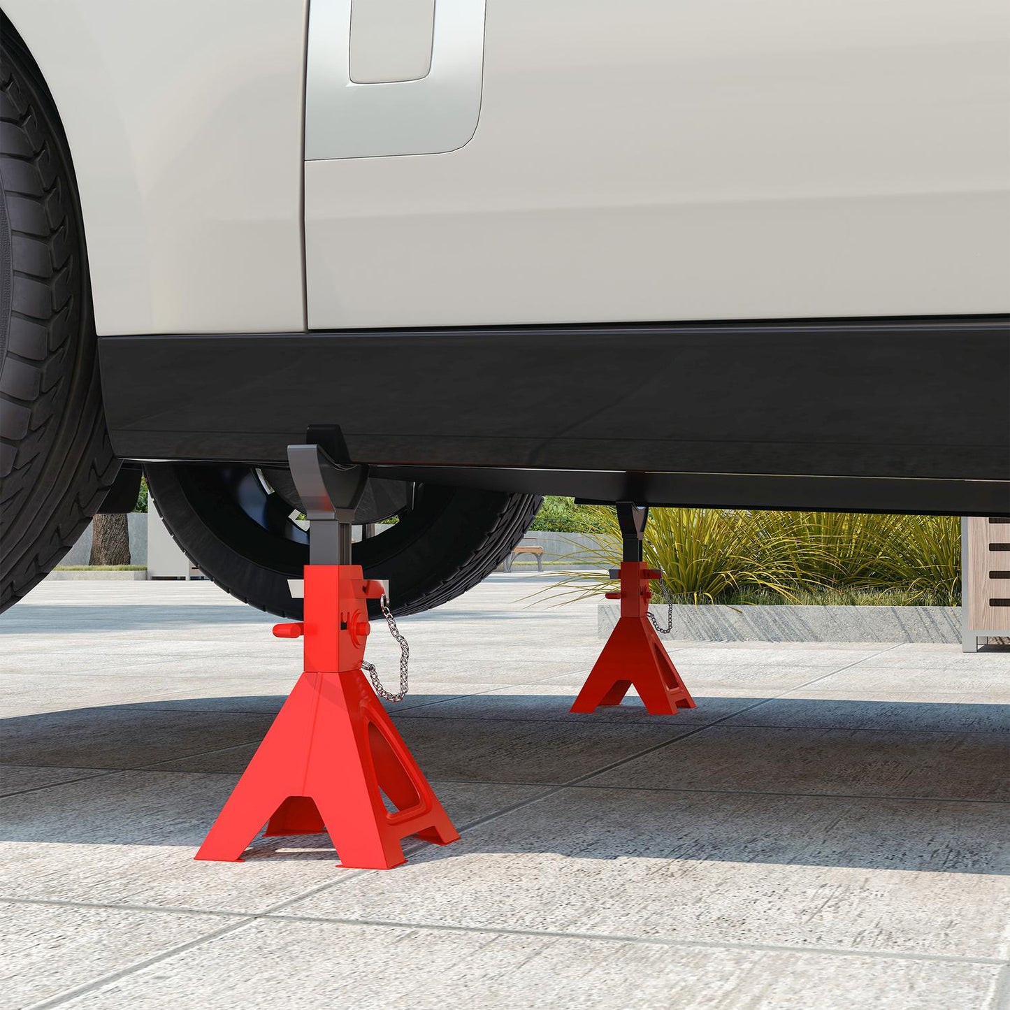 3 Ton Jack Stands, Adjustable Height, Set of 2